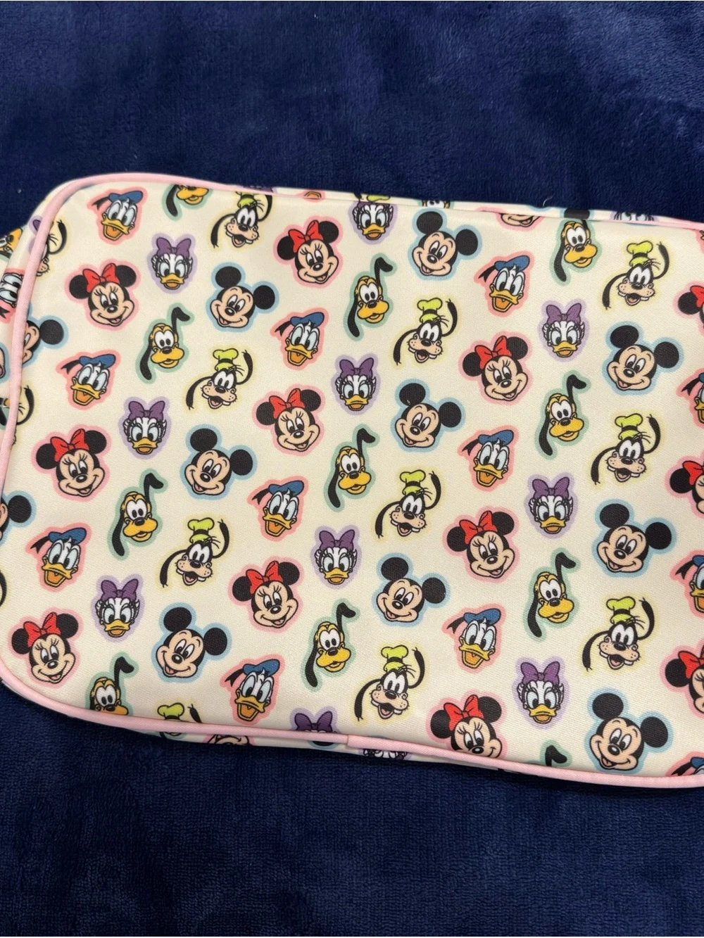 Disney Kids Mickey & Friends Pink and Multicolor Character Cosmetic Bag Set